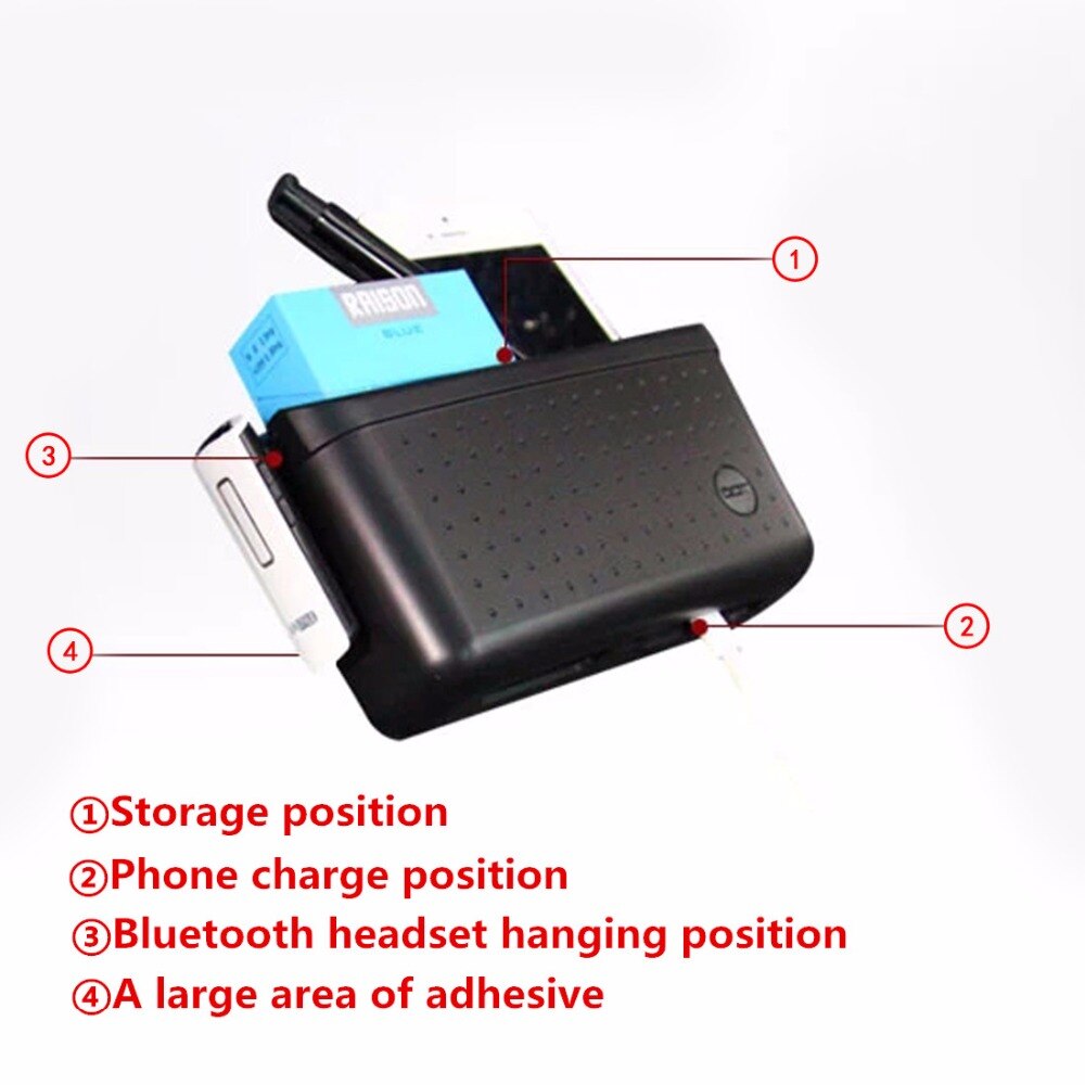 Pakketten mailde mobiele telefoons frame Auto Opbergdoos Voor Mobiele Telefoon Bluetooth Pylonen Auto Containers Pocket 1 st