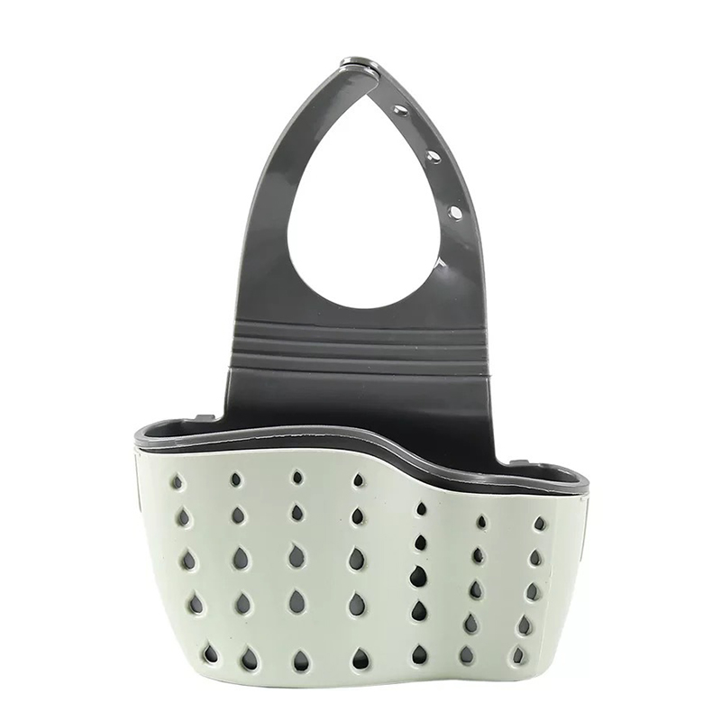 Kitchen Tools Utensils Double Pocket Storage Hanging Basket Drainer Home Bathroom Kitchen Sink Rack Holder Kitchen Gadgets Goods: Style 1
