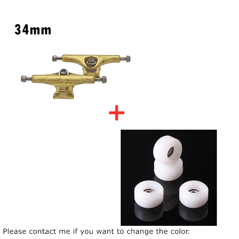 34mm model reverse kingpin finger skateboard truck gribebræt trucks: Brun