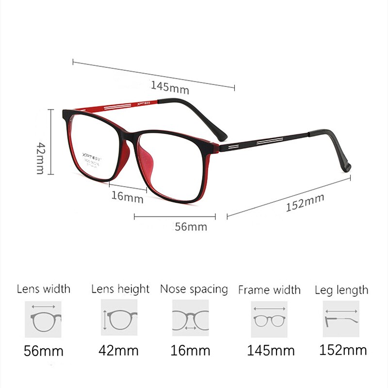 YIMARUILI – monture de lunettes Allo en titane pour hommes, très léger, grand visage, myopie, carré optique de Prescription, 9825