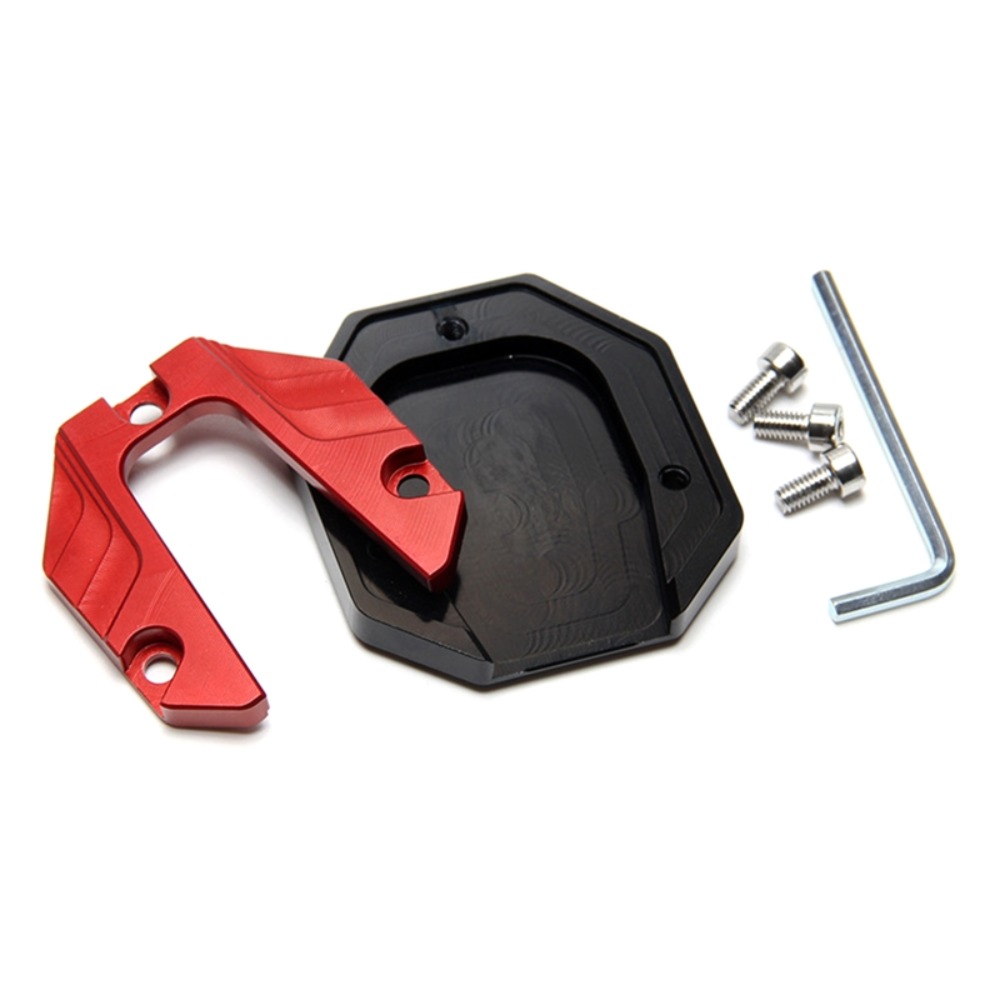 Motorfiets Kickstand Voetsteun Motorfiets Zijstandaard Pad Zijstandaard Grote Voetpad Parkeerplaat Basis Voet Verlengstuk