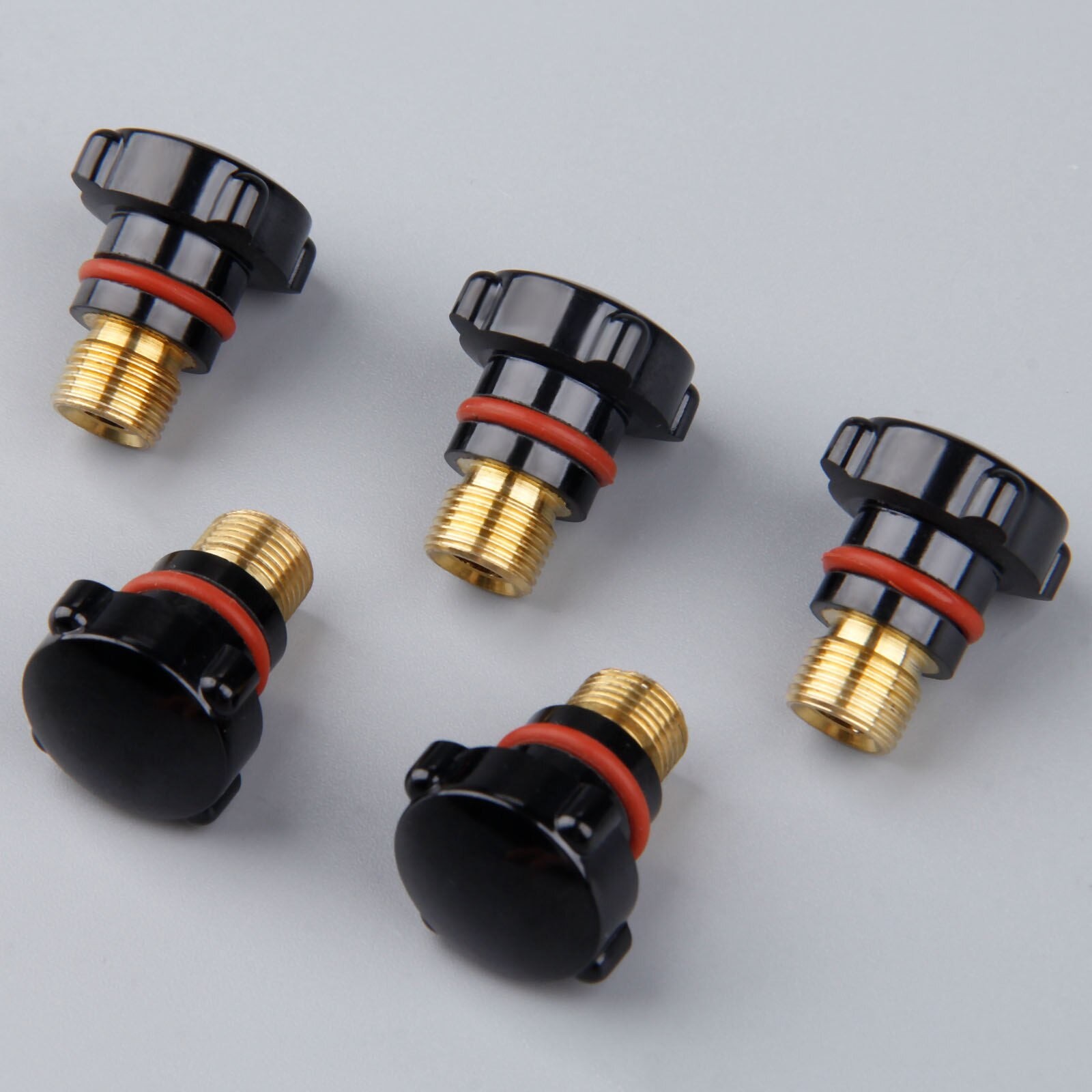 5Pcs 57Y04 TIG Welding Back Cap (Short) for WP17 18 26 TIG Welding Torch Lincoln PTA17 18 26 Torch Miller Diamondback DB17 18 26