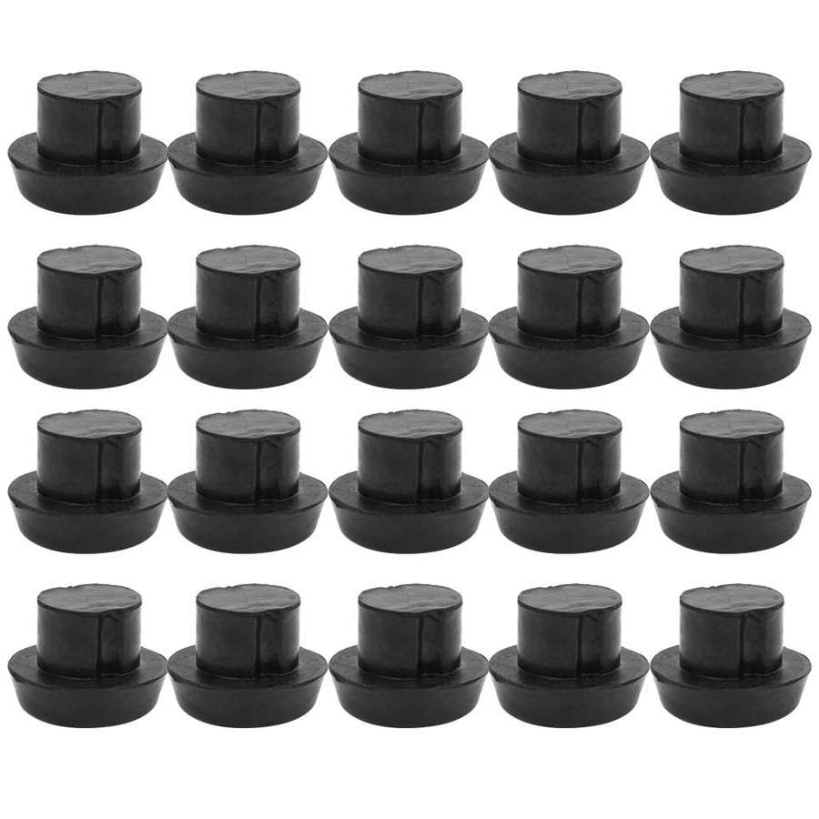 20 pcs Billiard Bottom Rubber Plug Protection Pad Pole Tail Cover