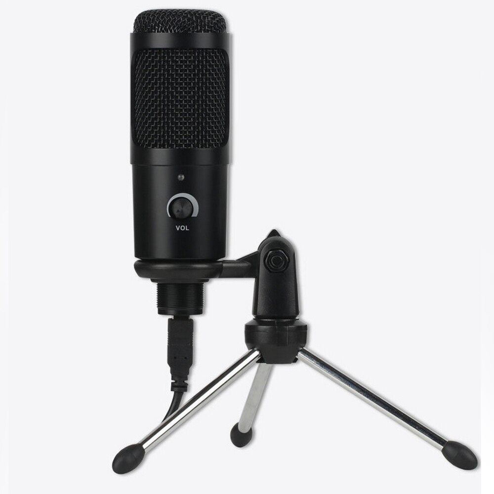 Condensator Microfoon Usb Desktop Microfoon Computer Live Hoge Gevoeligheid Verminderen Noise Condensor Gaming Voice Microfoon