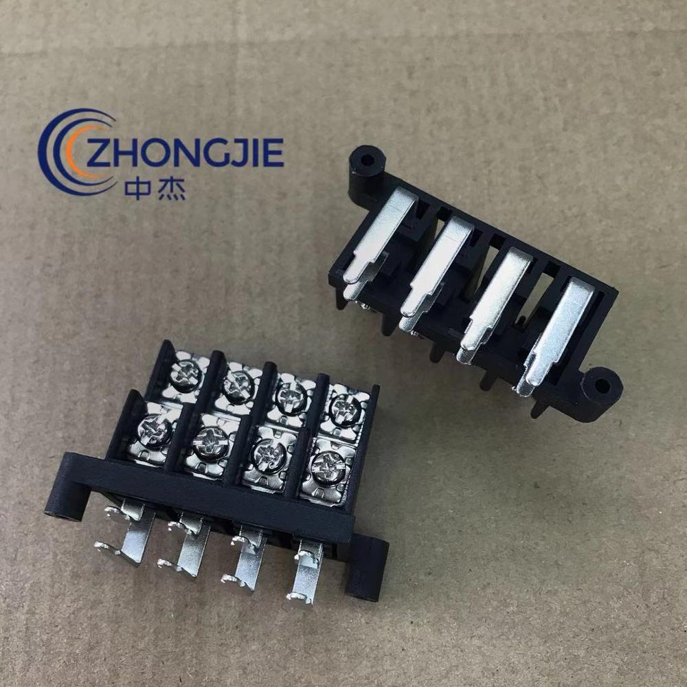 Automotive power amplifier terminal post power junction base connector