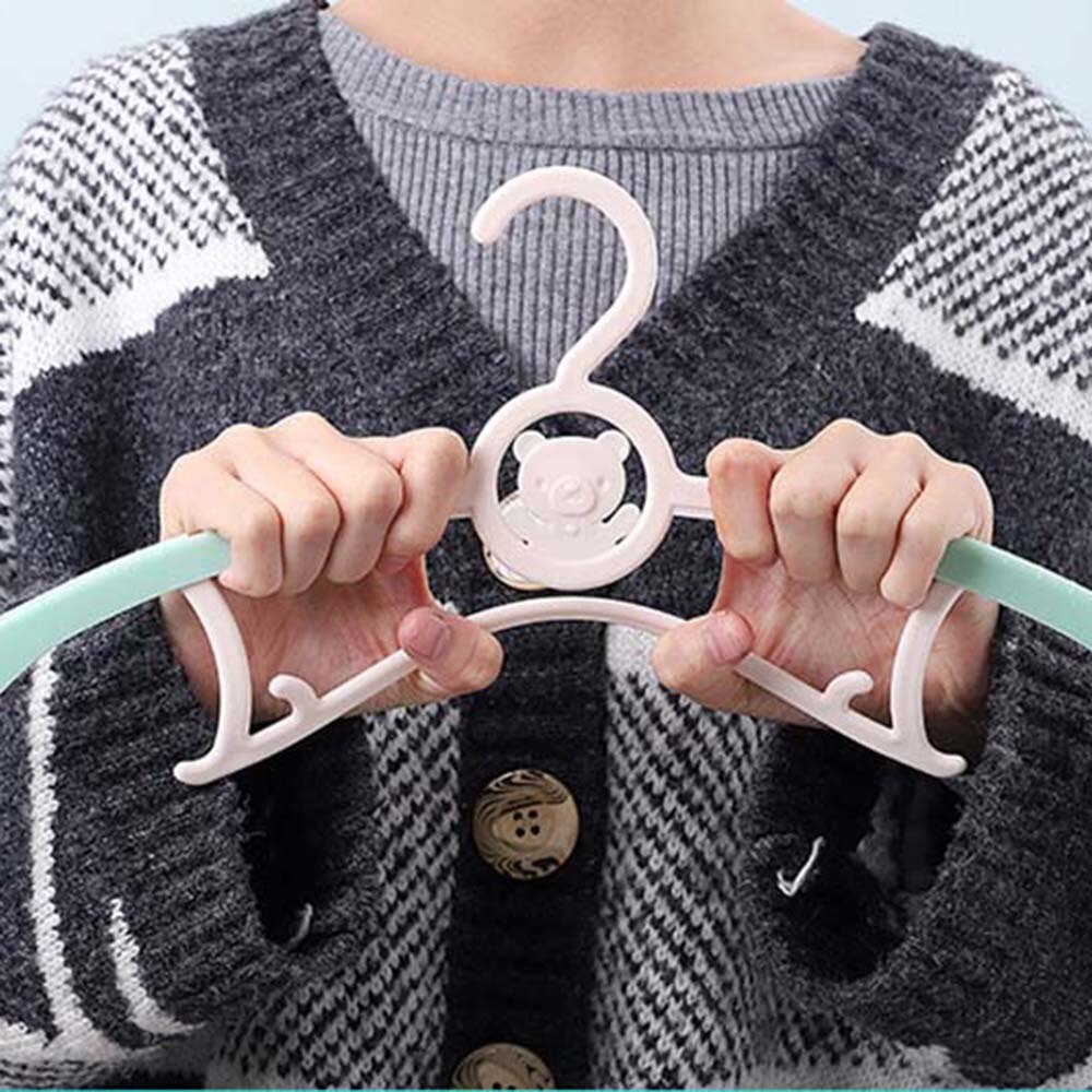 Perchas de ropa de bebé coloridas, tendedero al aire libre de plástico para niños, ropa de niños, abrigo, armario organizador, traje de ropa