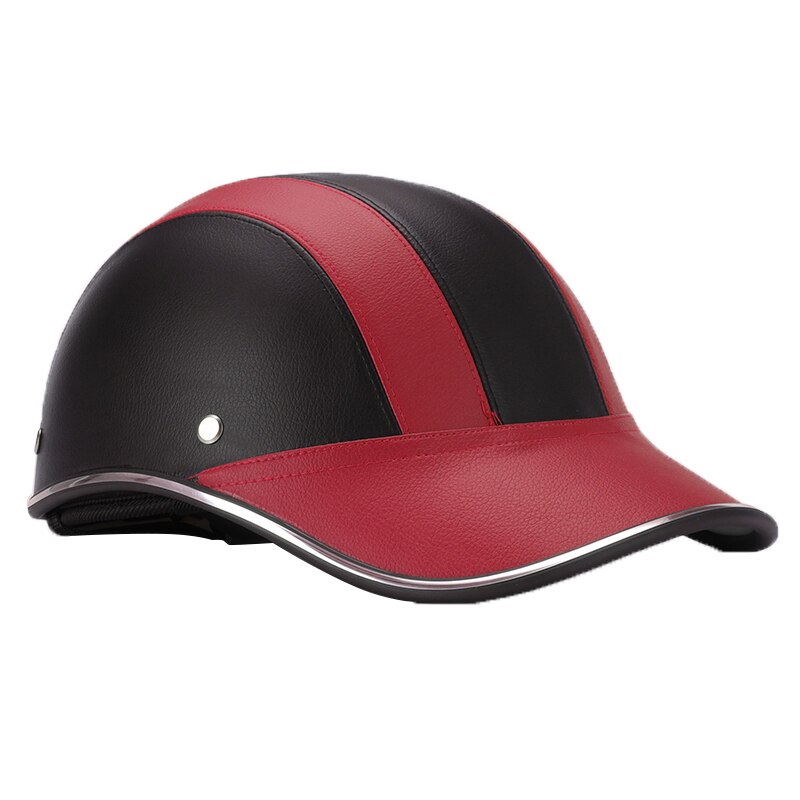 Abs + pu hjelm baseball cap udendørs cykling halv åben ansigt universal beskyttende: 1