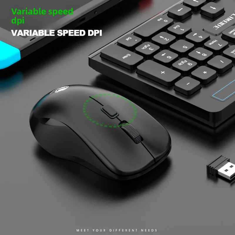 Magforce W100 Chocolate Kabelloses Tastatur-Maus-Set für Bürogebrauch, Desktop-Computer, kompatible einteilige Computer-Tastatur-Maus