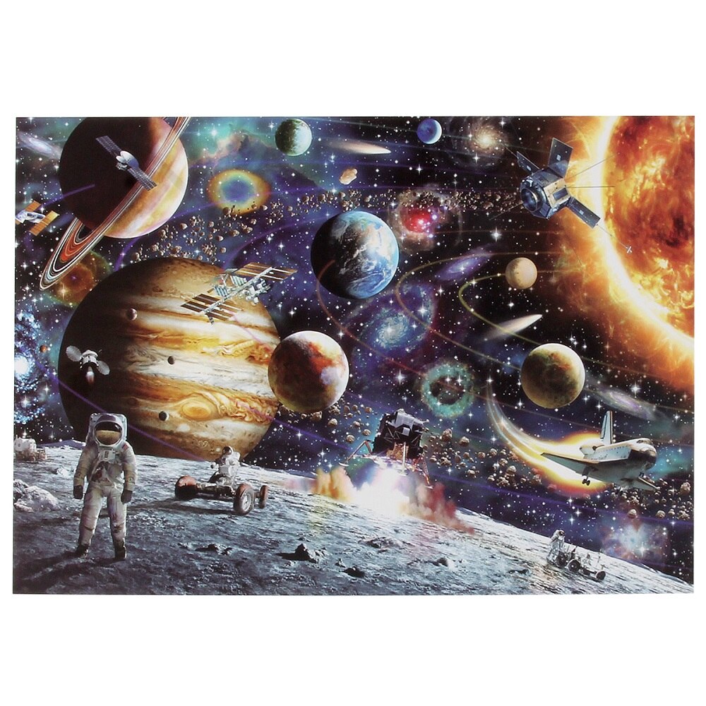 Space Puzzle 1000 Piece Jigsaw Puzzle Kids Adult – Planets in Space Jigsaw Puzzle