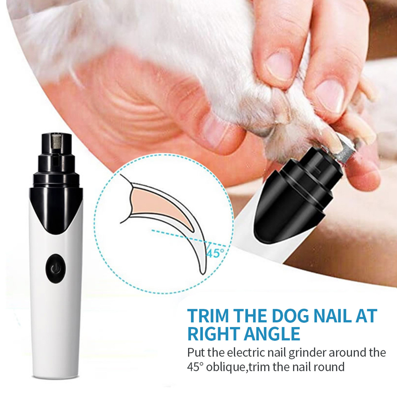 Painless Quiet Electric Nail Clipper Dog Grinder File Pet Claws Grooming and Care Supplies for Dogs Cat Charging Trimmer Tools