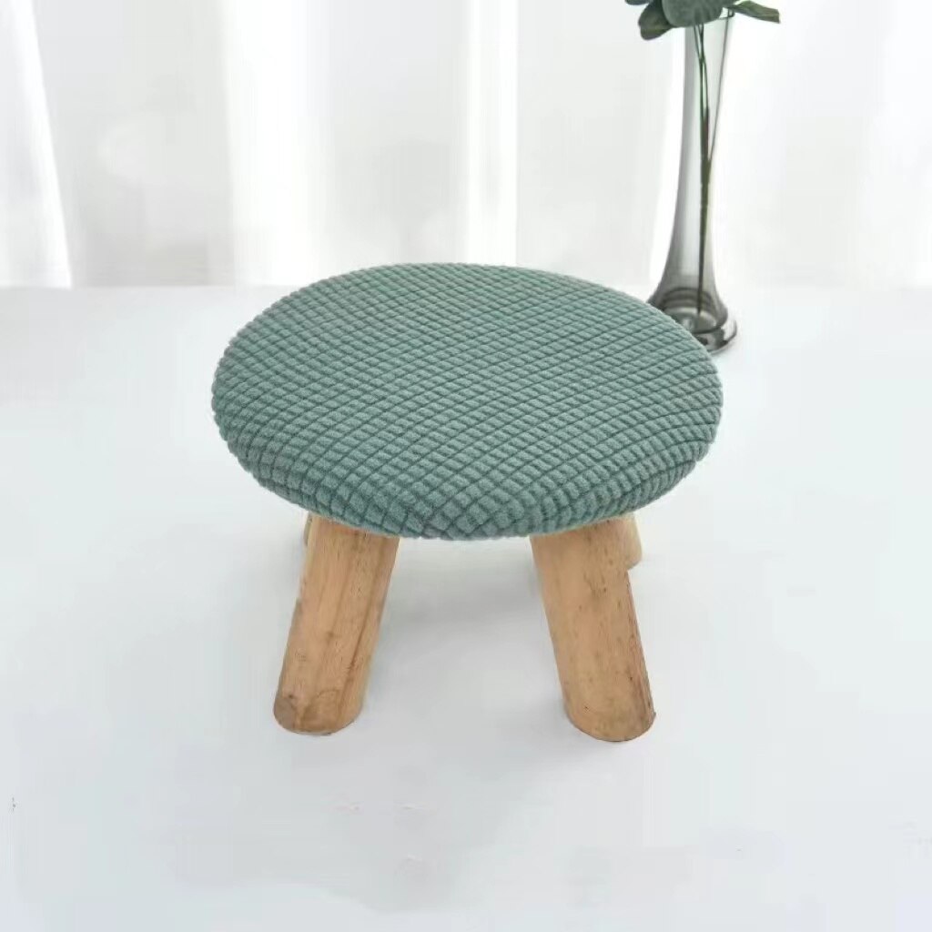 2Pcs Mushroom Small Stool Cover Simple Universal Round Seat Stool Cover Surface Protective Cover Cute Small Stool Cover: A06