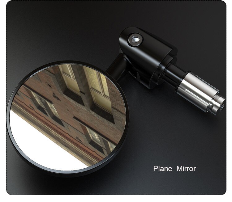 Motorfiets Achteruitkijkspiegel Stuur Vliegtuig Bolle Spiegel Motor Fiets Handvat Bar Side Terug Achteruitkijkspiegels Hoek Verstelbare: 1pair Plane Mirror