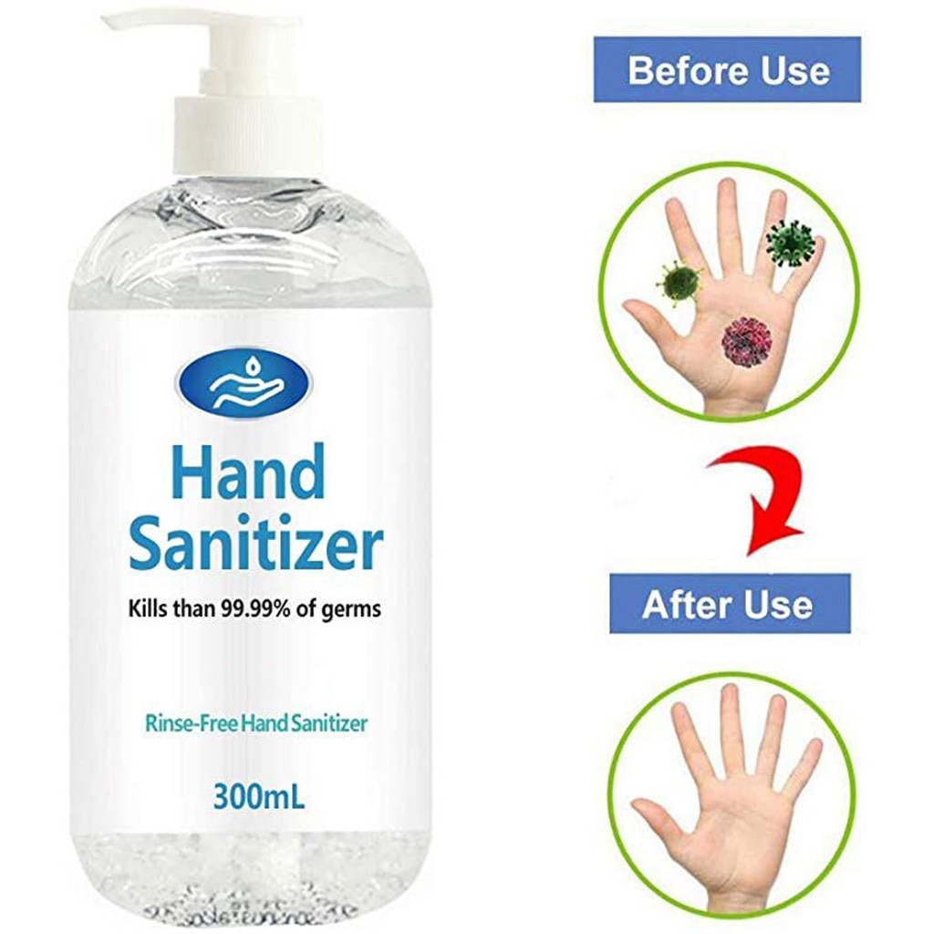 Push type 300ml Hand Sanatizer Gel Cleaner Disinfection Hand Sanatizer Gel Hands-free Quick-drying Non-irritating Hand Sanitizer: Default Title