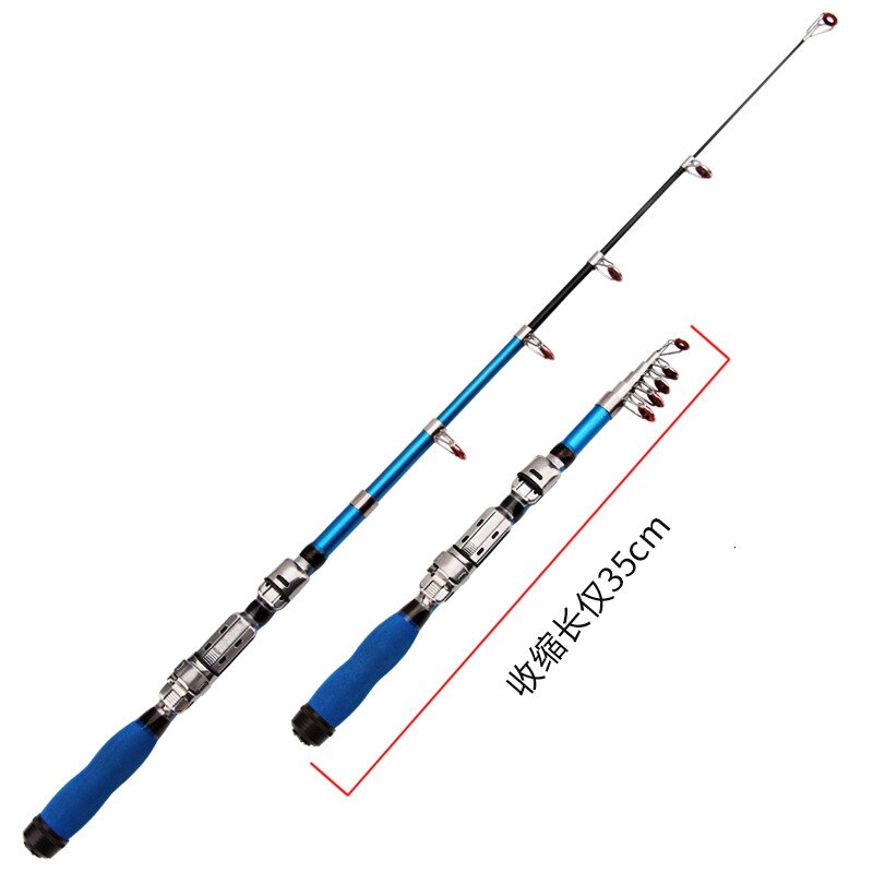 Short Telescopic Fishing Rod Mini Spinning Peche En Mer Vara De Pesca Vara Telescopica Spin Olta Ultra Light Rod Pesca Mar: Yellow / 1.2m