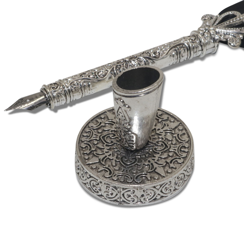 Baspenna med 5 spetsar engelsk kalligrafi fjäderpenna skrivbläckset med 5 spetsar bröllopspenna med fjäderpenna reservoarpenna