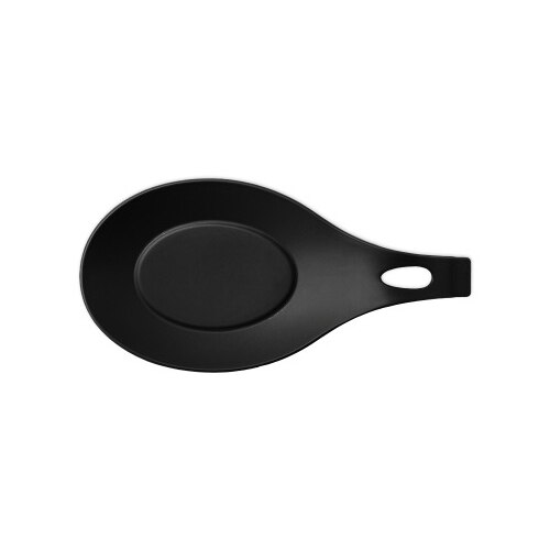 Silicone Insulation Spoon Rest Heat Resistant Placemat Drink Glass Coaster Tray Spoon Pad Eat Mat Pot Holder Kitchen Accessories: Black