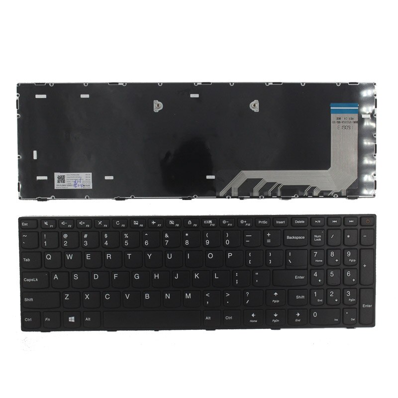 teclado de EE.UU. para lenovo ideaPad 110-15ISK 110-15IKB 110-17ACL 110-17IKB 110-17ISK US teclado para portátil No retroiluminado con marco
