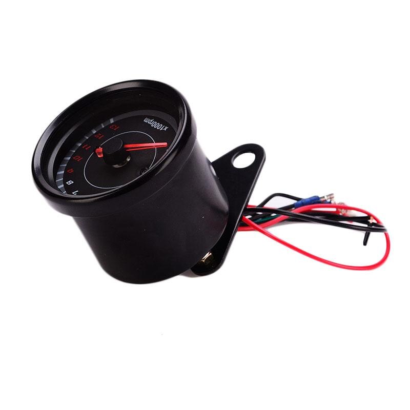 DC 12V Motorcycle Tachometer Modified LED Digital Display Motorbike Gauge Meter Moto Modification Replacement Parts