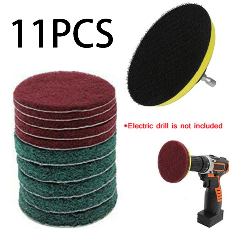 Scheuer Pads Klebrige Disk Bohrer Reinigung Pinsel Bausatz Peeling Pinsel Energie Badewanne Reiniger