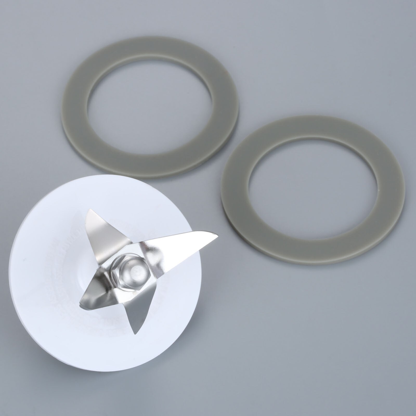 3pcs/kit Blender Blade+Sealing Gasket Ring SPB-456-2 fits for Cuisinart CB-18/SPB-6 Series Models BFP703 SPB7 SPB-7BK CB8 CB9: White