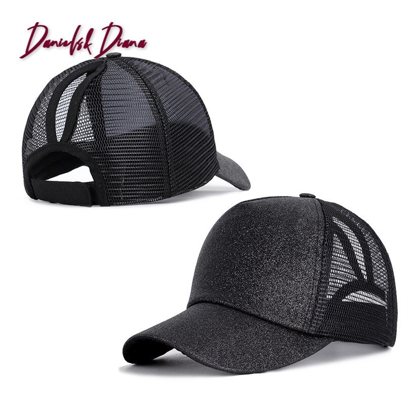 Vrai papa chapeau à l'été de camion de paillettes pour queue de cheval casquette de Baseball après l'ouverture prêle filet transfrontalier