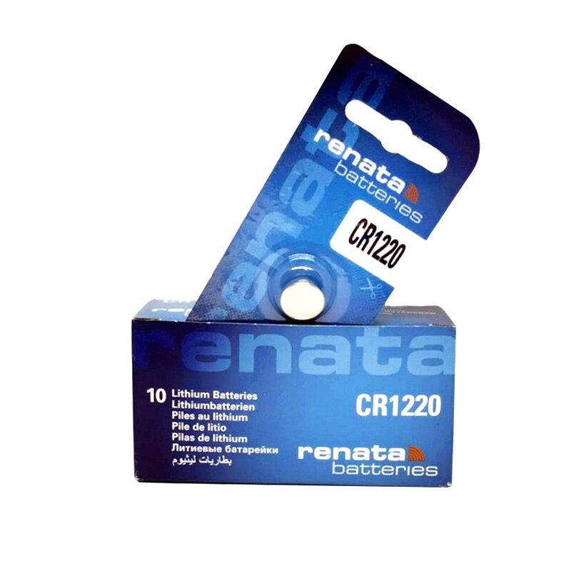 6X renata 1220 Original lithium Battery CR1220 3V For Watch brake light instrumentation car key High-Performance Button Battery