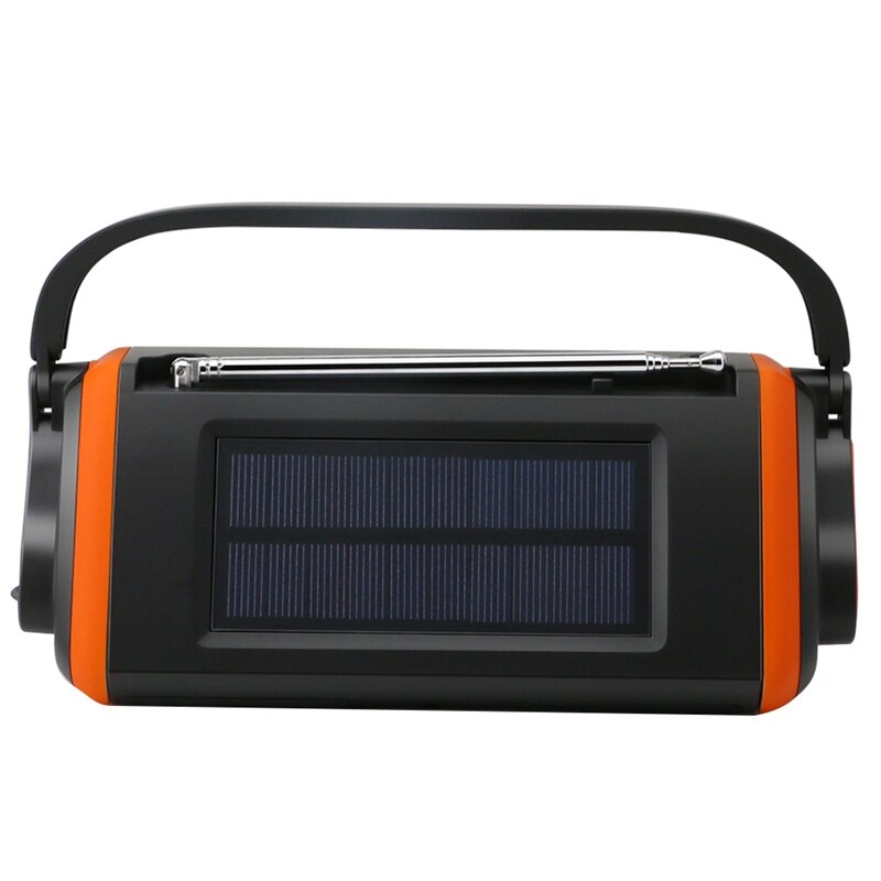 Digitale Display Draagbare Hand Crank Radio Zaklamp Led Zaklamp Usb Oplader Elektrische Solar Emergency Radio