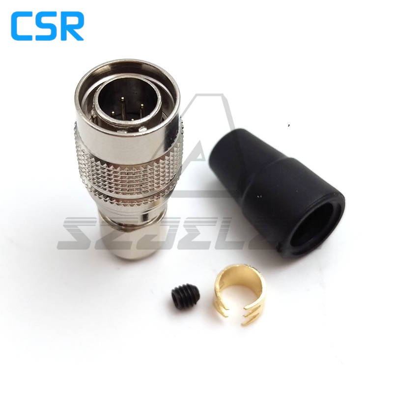 Hirose Connector 4 pin Male and female couple , HR10A-7P-4P/HR10A-7R-4S , Recording equipment camera power plug socket