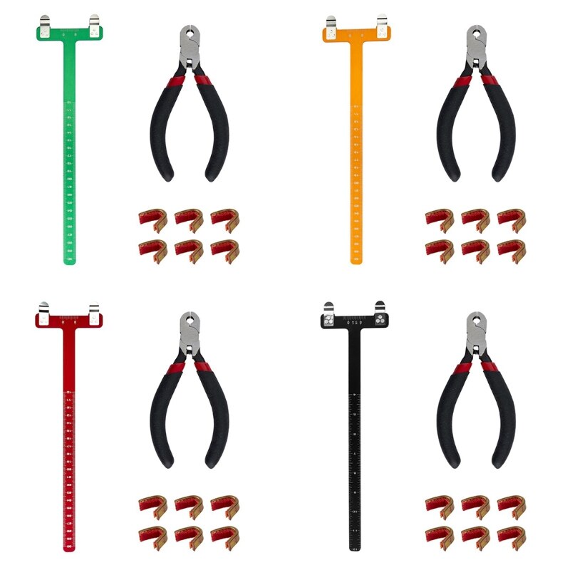 Bow String Nocking Points Pliers Strings Knock Set T Shape Bow Square Ruler Nocking Buckle Pliers Recurve Bow Turning