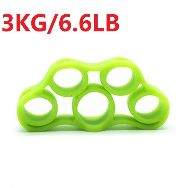 Pince à main en Silicone pour les doigts, entraîneur de force, bande de résistance pour les poignets, outil de Fitness: Green