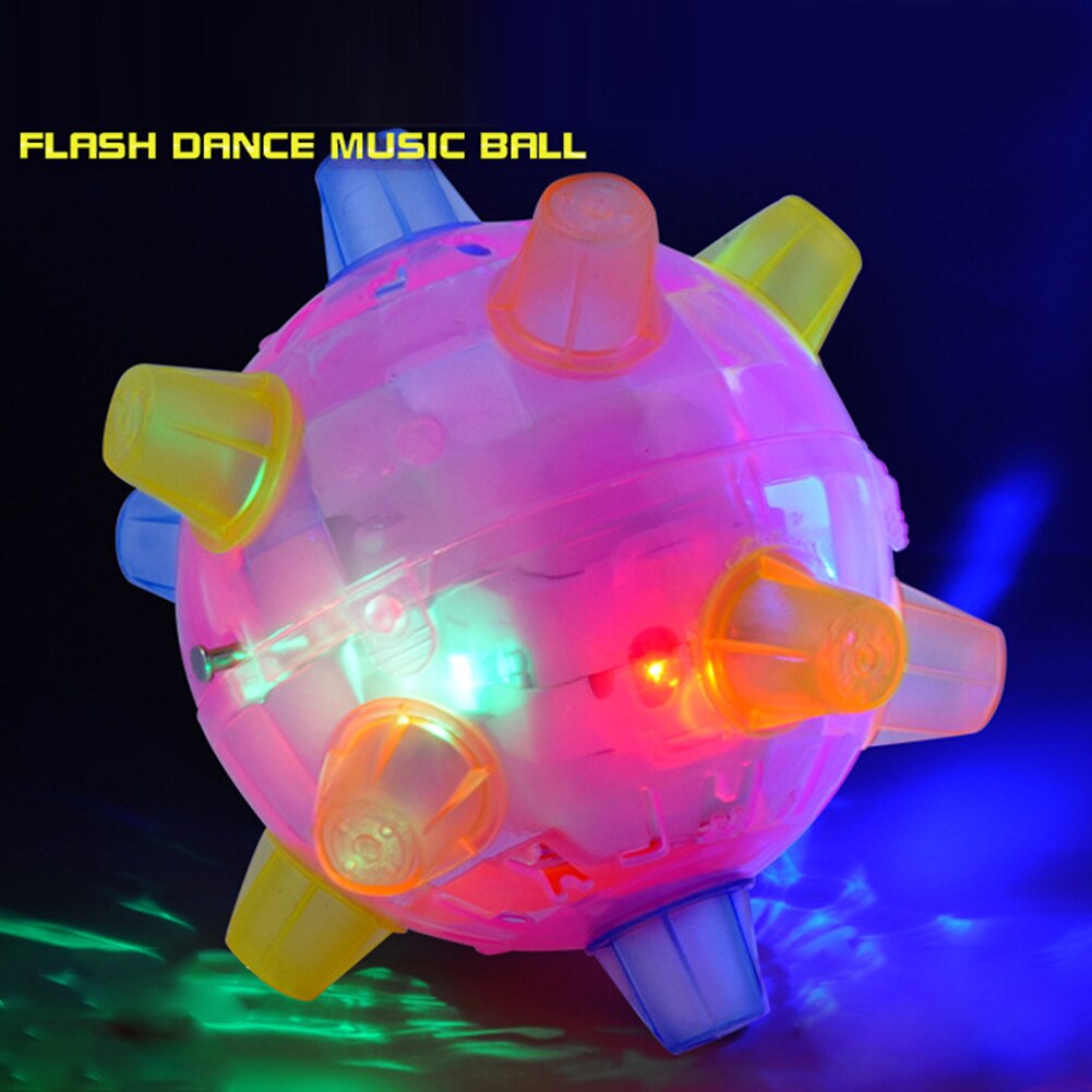 Creatieve Lichtgevende Dansen Ballen Kids Muziek Stuiterende Geluid Speelgoed Willekeurige Kleur Lichtgevende Elektrische Speelgoed Dansen Bal