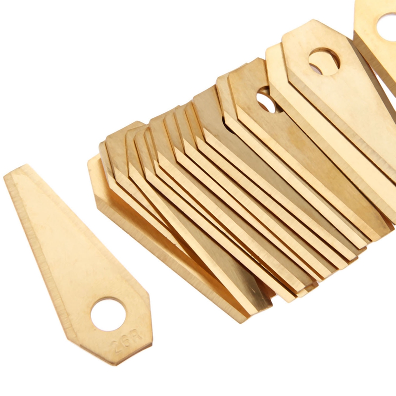 30 pièces lame de rechange de tondeuse Robot doré adapté pour lame de tondeuse Indego avec accessoires de coupe-vis outils de jardin