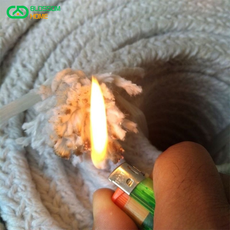 5M Lenght Ceramic Fiber Sealing Strips Aluminosilicate Stuffing Seal Strips Alumina Silicate Fibre Furnace Door Sealing