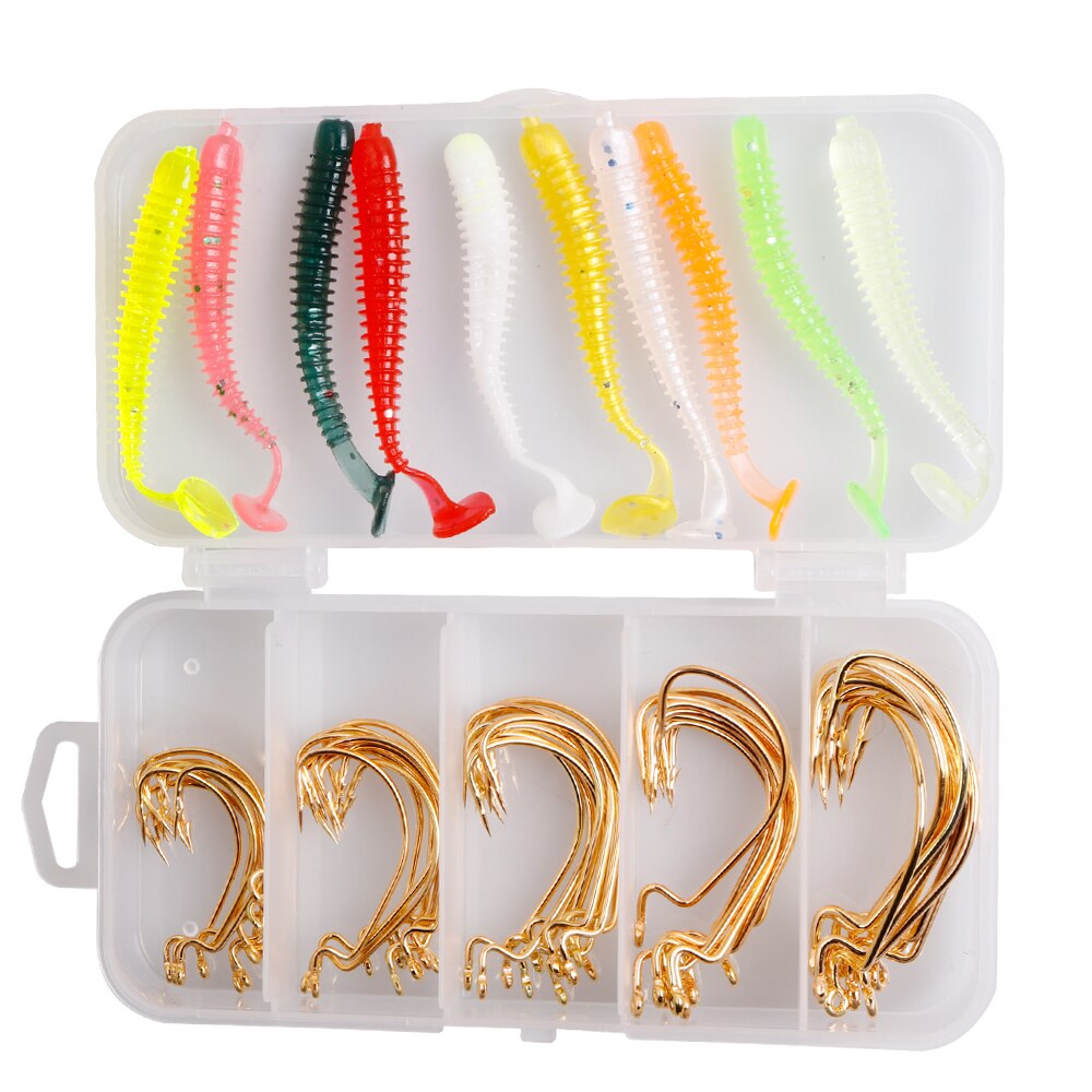Lot De 60 Leurres Souples Pour Bass/Black Bass - Neufs (Occasion)