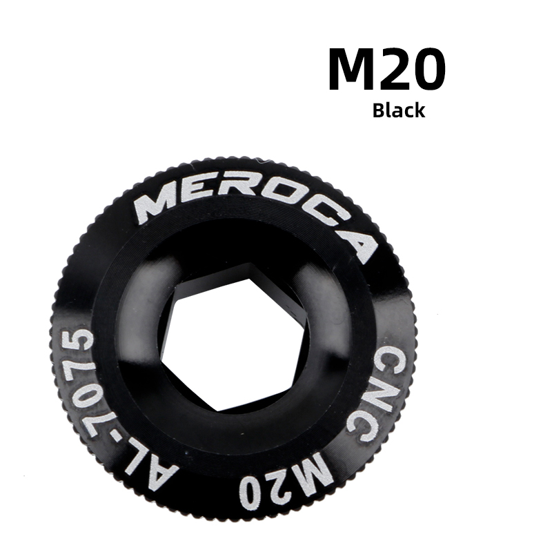 MEROCA MTB Hollowtech perno de manivela M18 M19 M20 cubierta de manivela de bicicleta de montaña perno de brazo de manivela para IXF: Borgoña