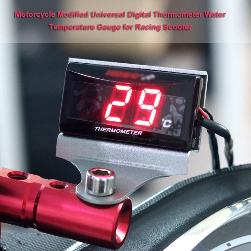 Termómetro Digital modificado Universal para motocicleta, medidor de temperatura de agua para Scooter de carreras, termómetros