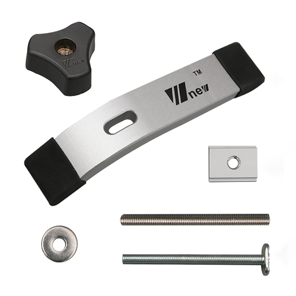 Woodworking Ruter Table T-Track Metal Quick Acting Hold Down Clamp Set for T-Slot T-Track Wood Pressboard Working Tool