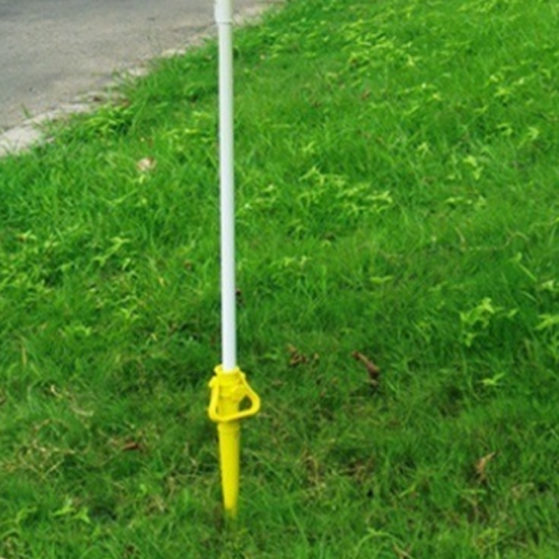 Zon Strand Vissen Stand Regenkleding Tuin Patio Parasol Grond Anker Spike Paraplu Stretch Stand Outdoor Product: Yellow