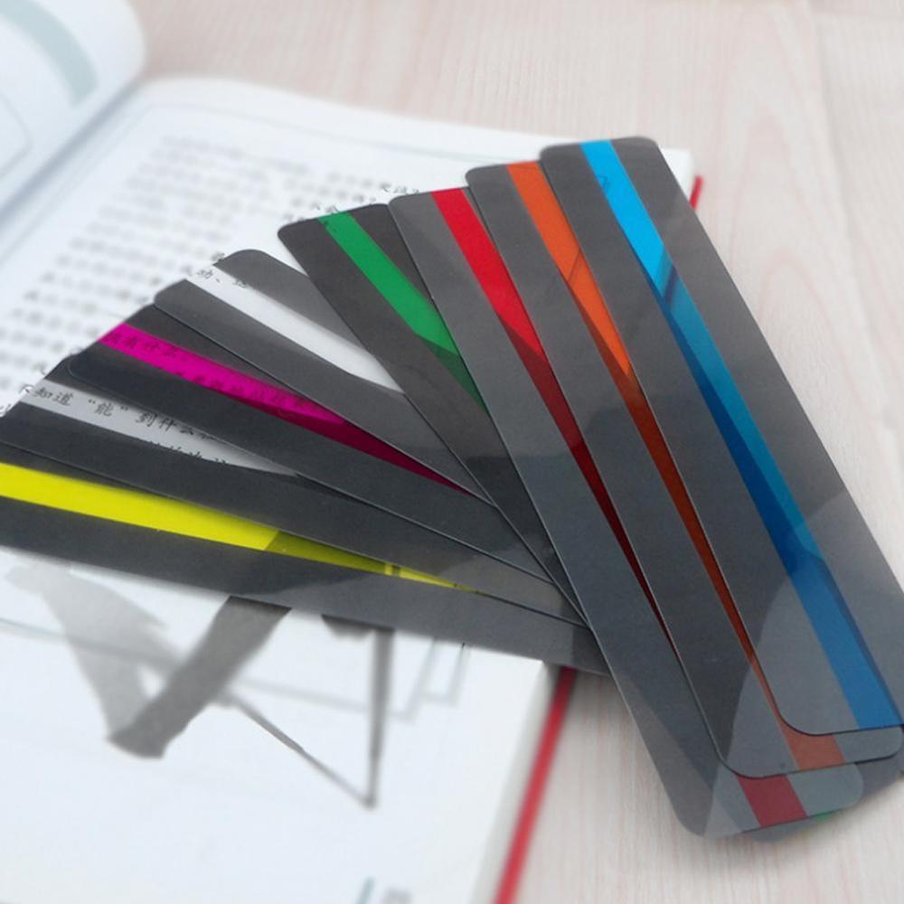 8 Pieces Reading Guide Strips Highlighter Colored Overlays Strips People For Student Bookmark Dyslexia Read Teacher H0N9