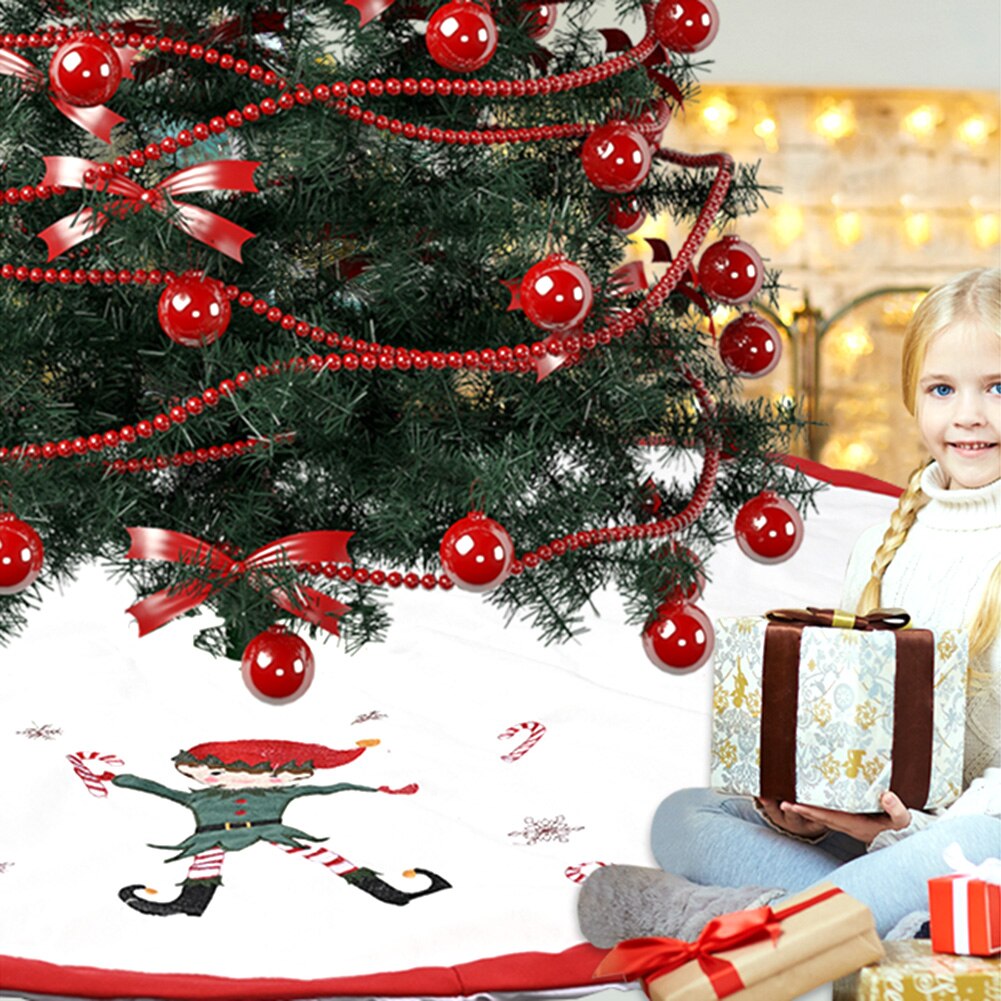 Christmas Tree Skirt Circular Tree Base Tree Apron Festival Party Decor Merry Christmas for Home Skirts Year Decoration