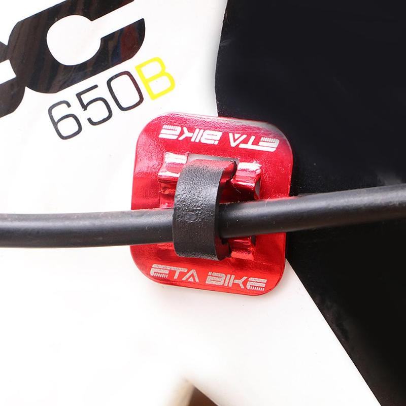 5 stk cykel cykel bremse kabel guide clips cykler gearskift line wire slange guider aluminium legering c spænder klemmer