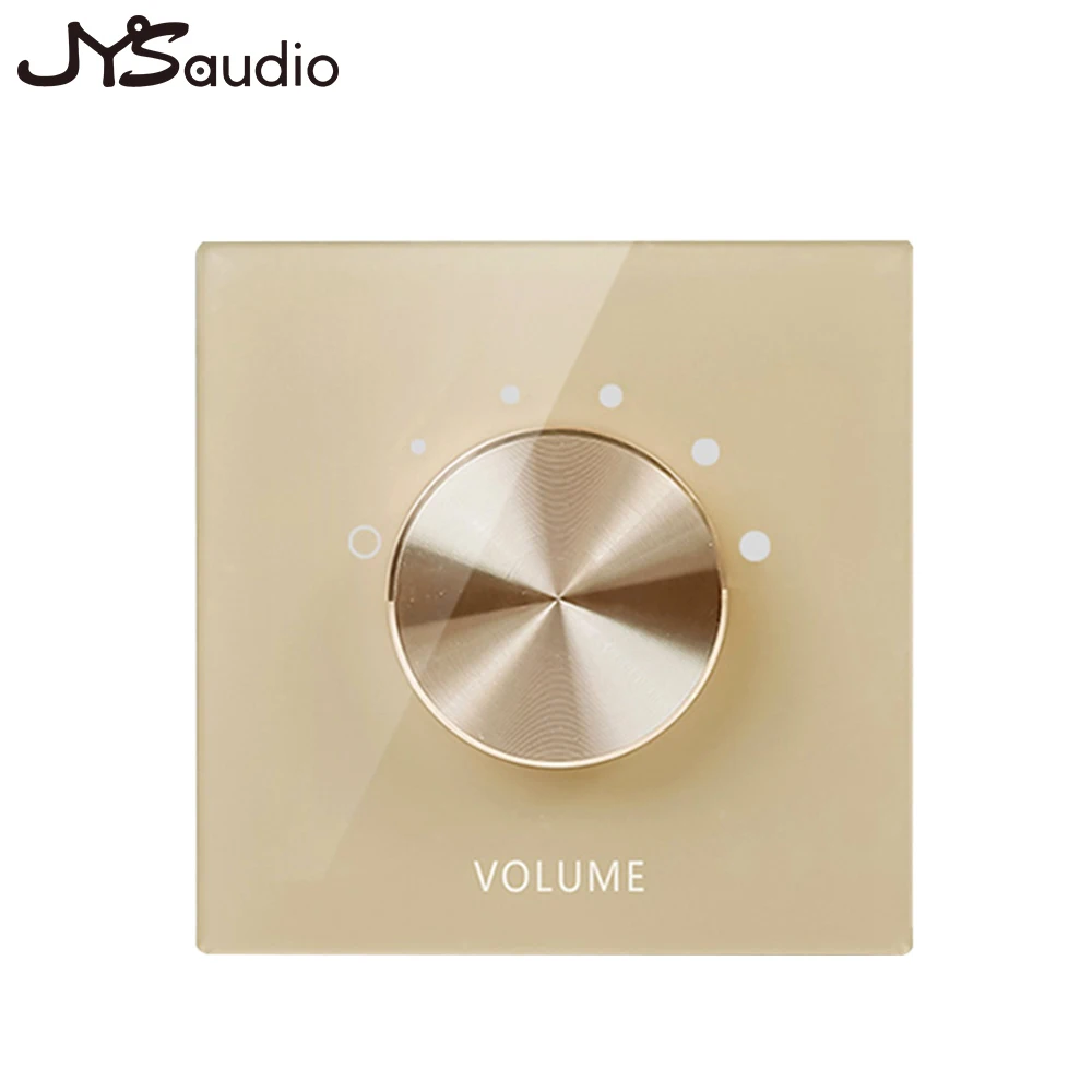 Regulator głośności 4-8ohm przełącznik audio sterowanie dwukanałowe pięć segmentów potężna płyta dźwiękowa akrylowa regulator tła muzyka