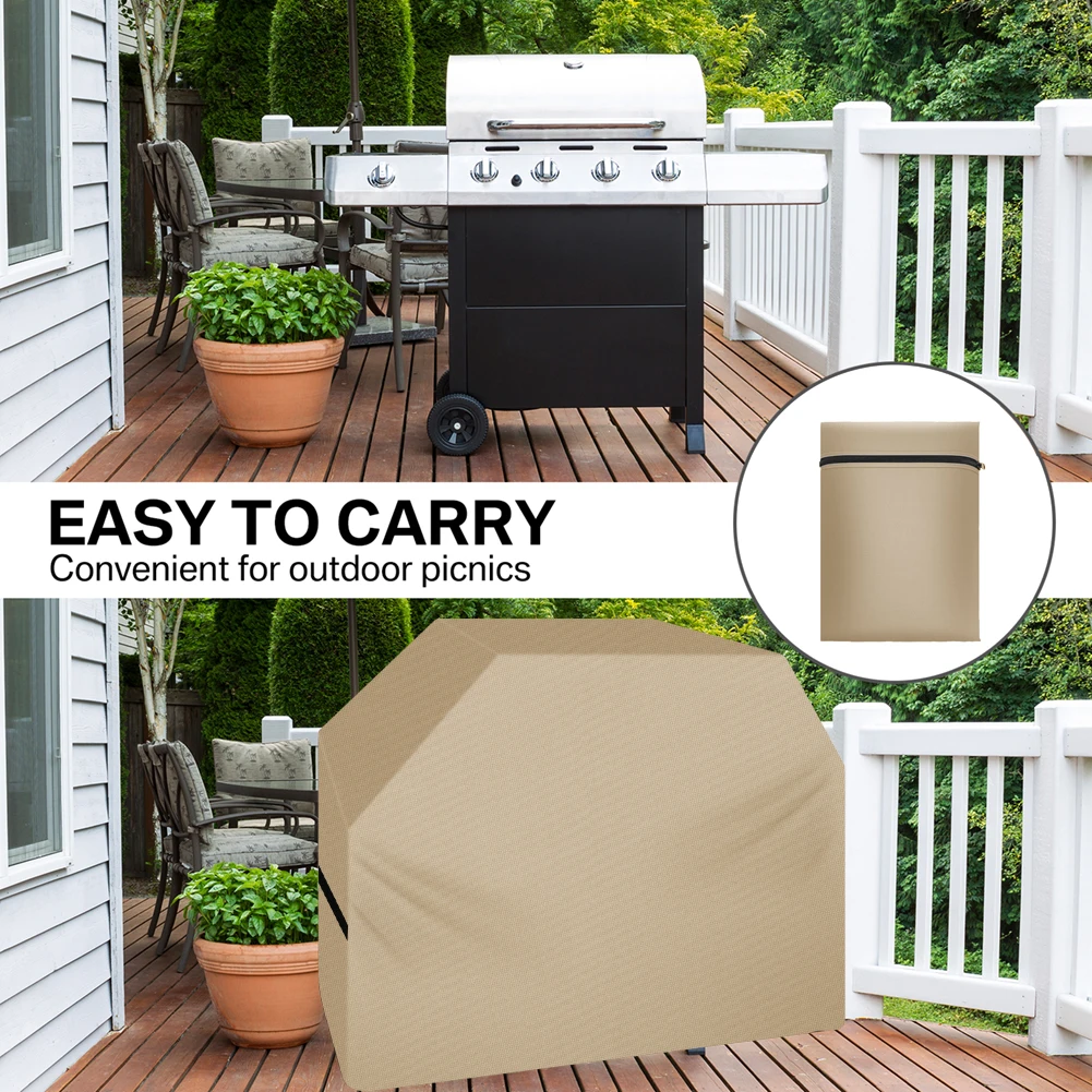 Grillabdeckung S/L, wasserdicht, UV-beständig, Gasgrillabdeckung für Outdoor-Grill, Charbroil, Grillschutz, Tuch, Grillzugang