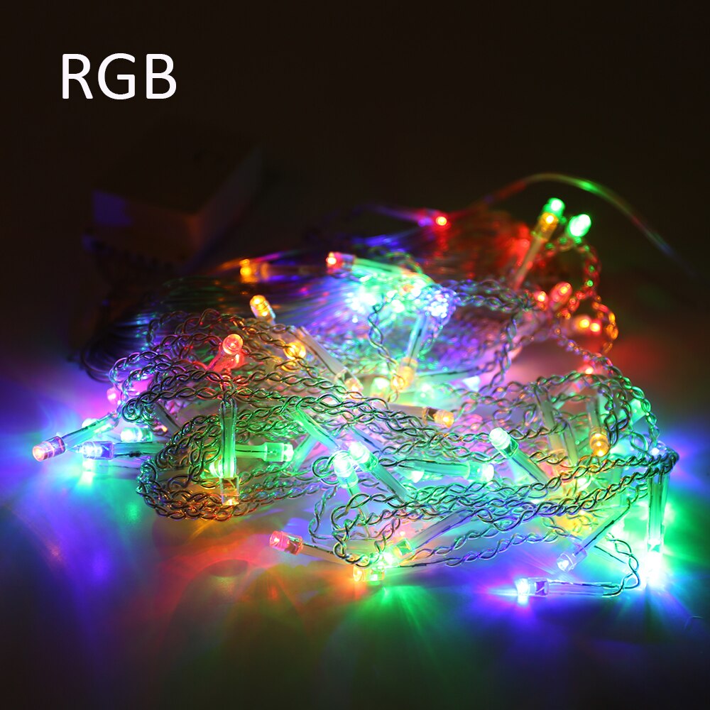 5m 96 led istapper gardin vindu lys foss fe string lys for innendørs utendørs jule bryllup girlander