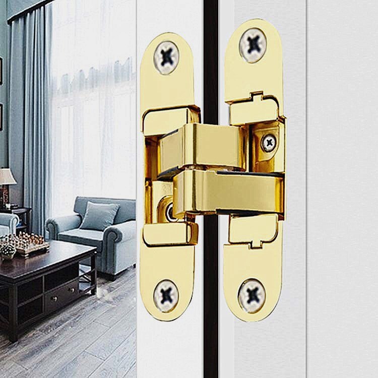 Adjustable concealed door hinge concealed door wooden door folding cross 180 degree hinge concealed door hinge left open