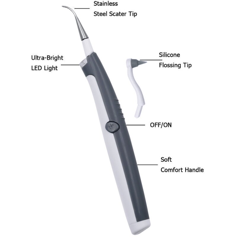 Tandheelkundige Borstel Ultrasone Tandheelkundige Tanden Met Behulp Van Led-verlichting Te Verwijderen Tandsteen En Vlekken Tandenborstel