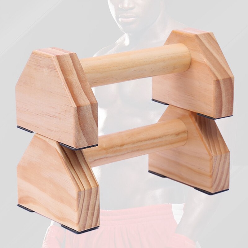 Gimnasio de madera respetuoso con el medio ambiente, barras paralelas invertidas, soporte para flexiones, equipo de Fitness