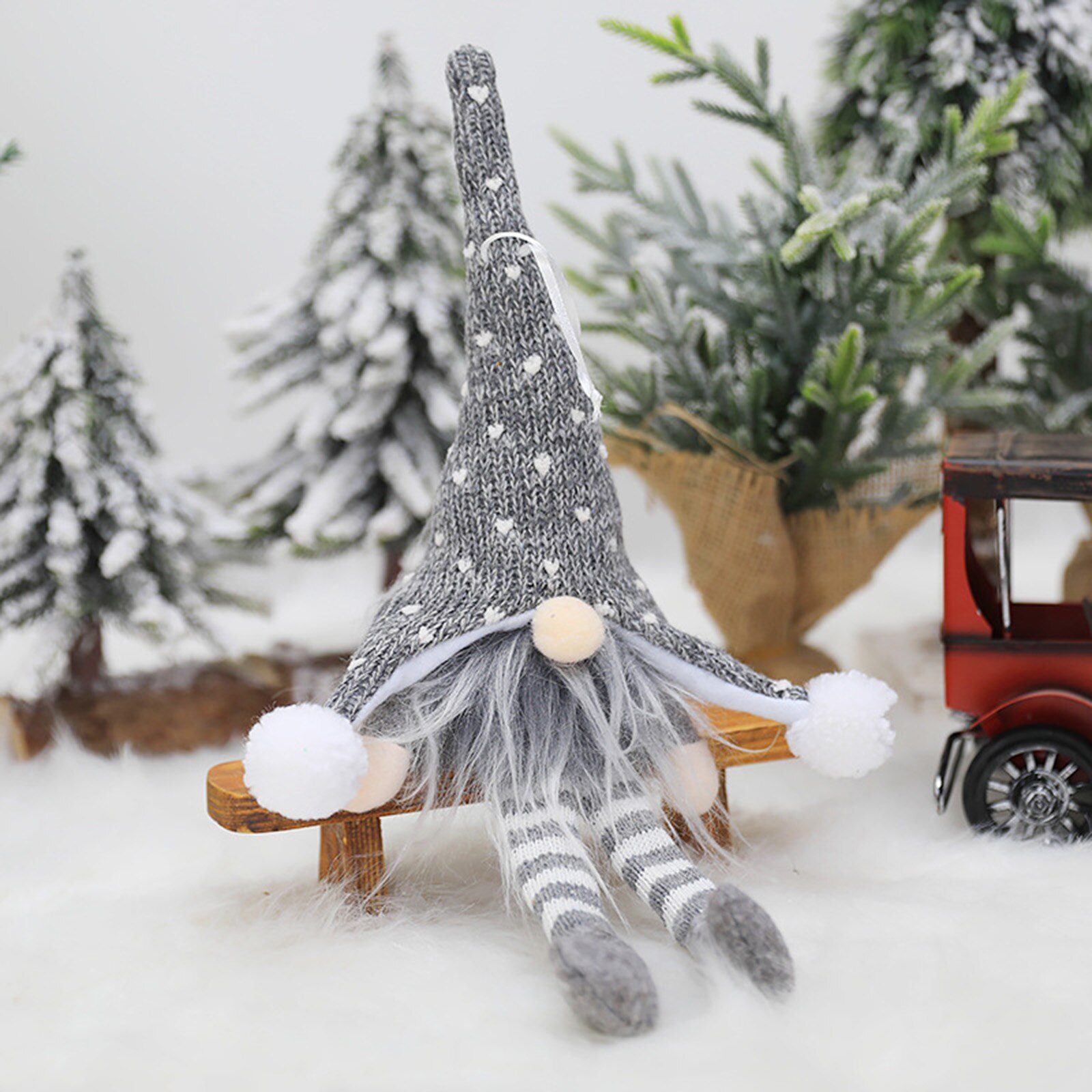 Muñeco de peluche de Papá Noel, gnomo, elfo enano, adornos para el hogar con luces, Navidad, Santa, muñeca de Navidad, adornos de Año , NSV775