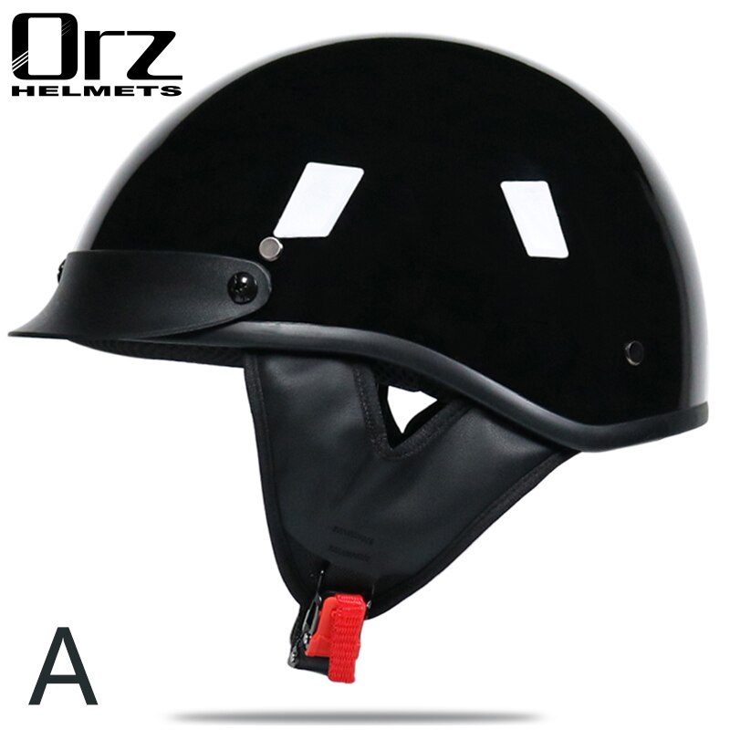 Retro and Vintage Half Open Face DOT Approved Motorcycle Helmet for Man and Woman