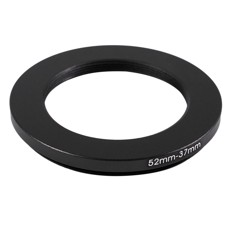 52mm-37mm 52mm a 37mm preto step down anel adaptador para câmera